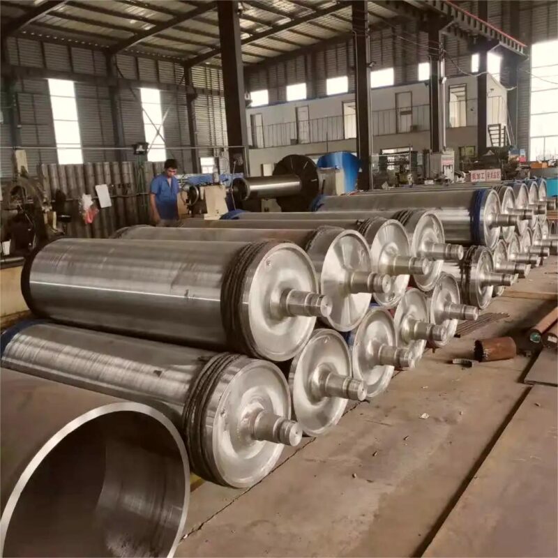 large metal roller